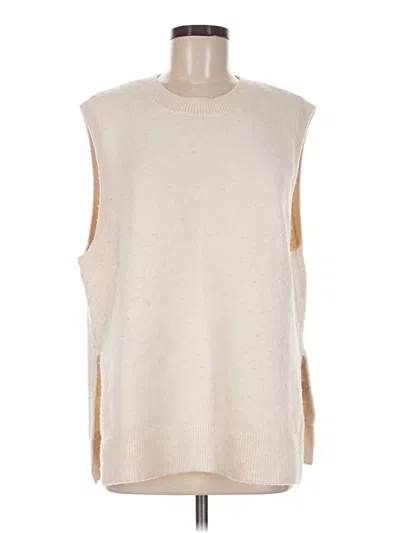 Pre-owned H&m Sweater Vest In Ivory