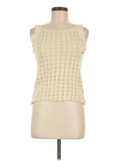 Pre-owned H&m Sweater Vest In Ivory