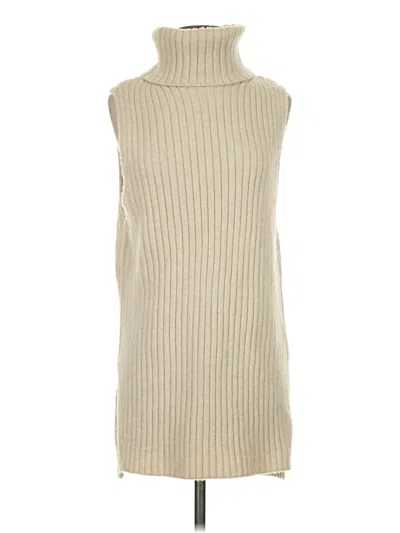 Pre-owned H&m Sweater Vest In Tan