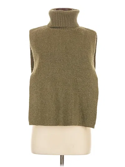 Pre-owned H&m Sweater Vest In Tan
