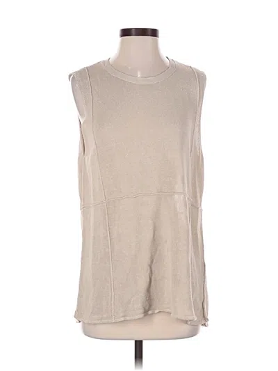 Pre-owned H&m Sweater Vest In Tan