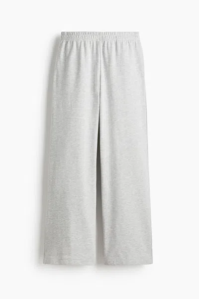 H&m Sweatpants In Light Gray Melange