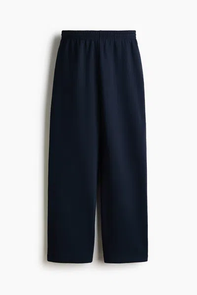 H&m Sweatpants In Navy Blue
