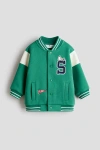 H&m Sweatshirt Baseball Jacket In Multi