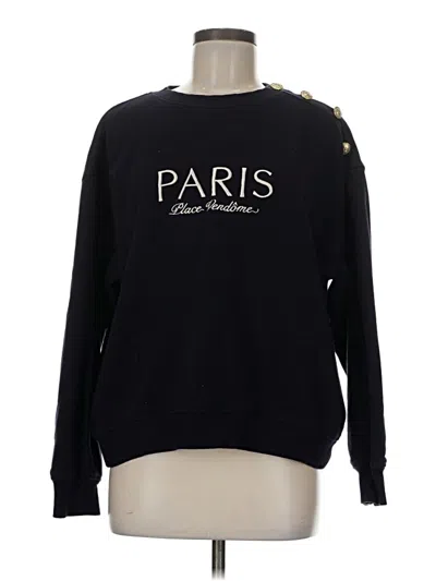 Pre-owned H&m Sweatshirt In Black