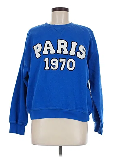 Pre-owned H&m Sweatshirt In Blue