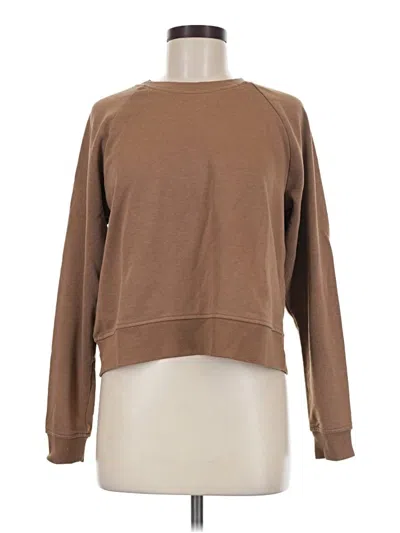 Pre-owned H&m Sweatshirt In Brown