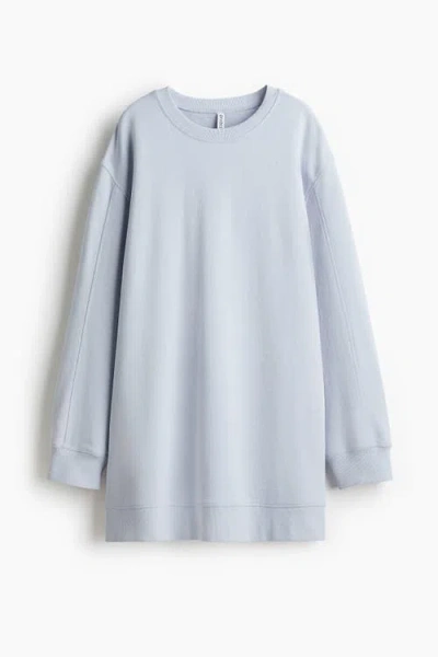 H&m Sweatshirt Dress In Blue