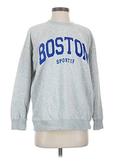 Pre-owned H&m Sweatshirt In Gray