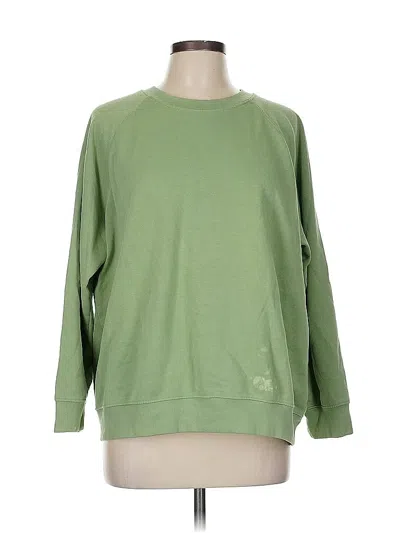 Pre-owned H&m Sweatshirt In Green