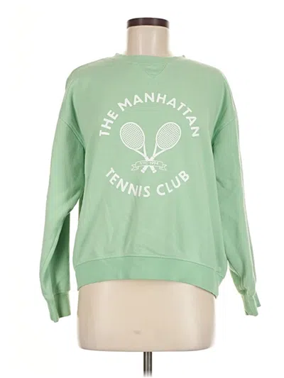 Pre-owned H&m Sweatshirt In Green