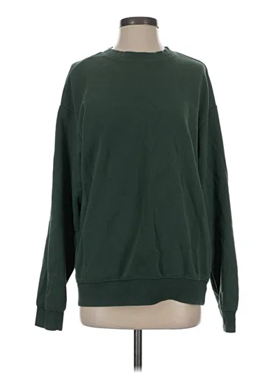 Pre-owned H&m Sweatshirt In Green