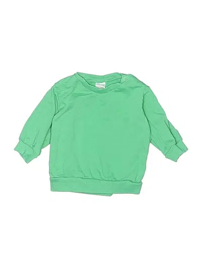 Pre-owned H&m Babies' Sweatshirt In Green