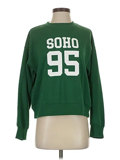 Pre-owned H&m Sweatshirt In Green