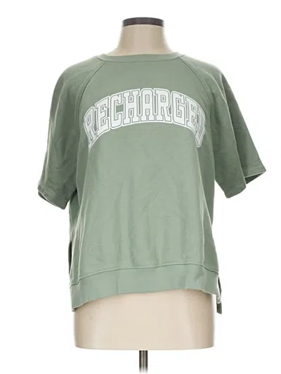 Pre-owned H&m Sweatshirt In Green