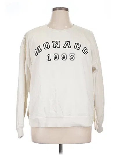 Pre-owned H&m Sweatshirt In Ivory