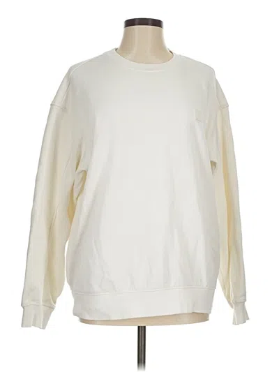 Pre-owned H&m Sweatshirt In Ivory