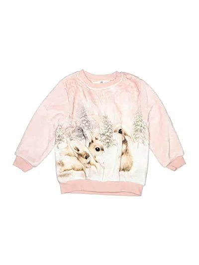 Pre-owned H&m Kids' Sweatshirt In Pink