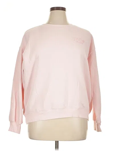 Pre-owned H&m Sweatshirt In Pink