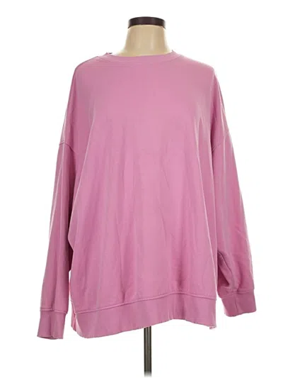 Pre-owned H&m Sweatshirt In Pink