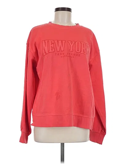 Pre-owned H&m Sweatshirt In Red