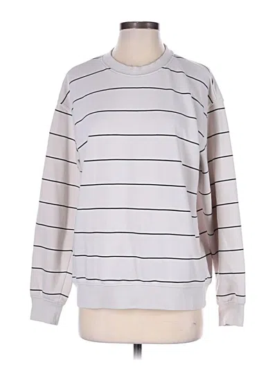 Pre-owned H&m Sweatshirt In Silver
