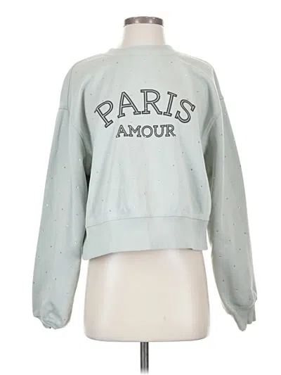 Pre-owned H&m Sweatshirt In Silver