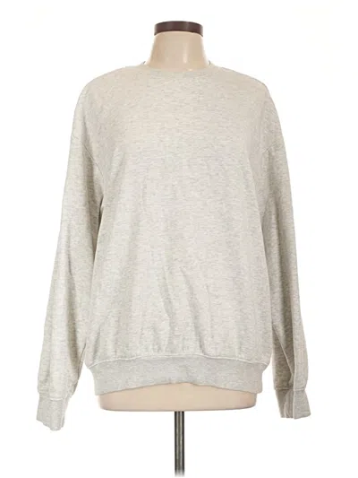 Pre-owned H&m Sweatshirt In Silver