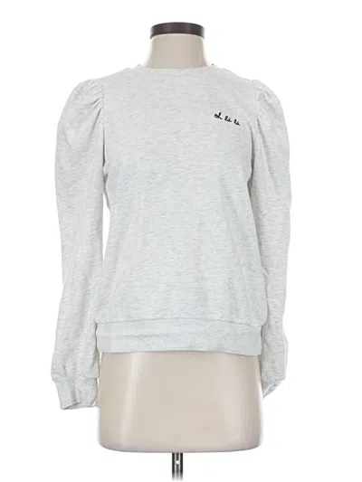 Pre-owned H&m Sweatshirt In Silver