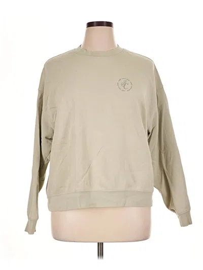 Pre-owned H&m Sweatshirt In Tan
