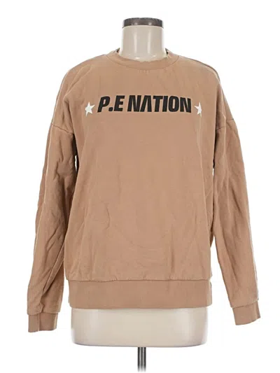 Pre-owned H&m Sweatshirt In Tan