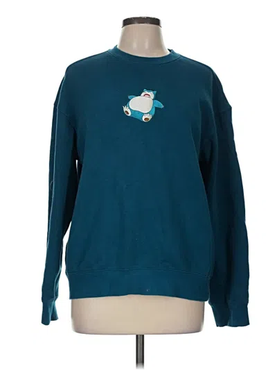 Pre-owned H&m Sweatshirt In Teal