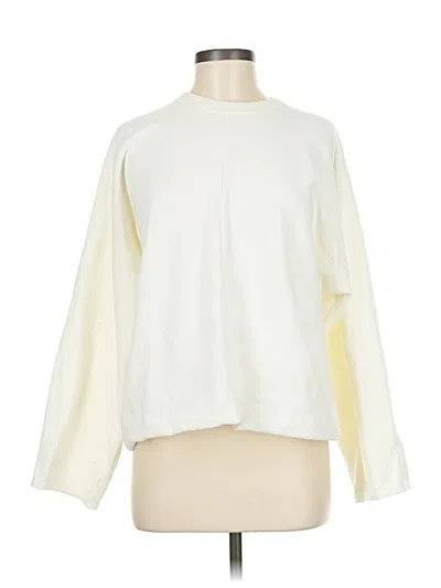 Pre-owned H&m Sweatshirt In White