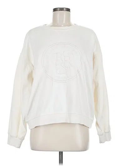Pre-owned H&m Sweatshirt In White