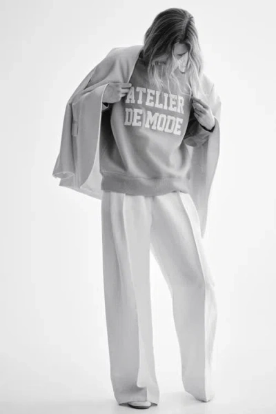 H&m Sweatshirt With Motif In Multi