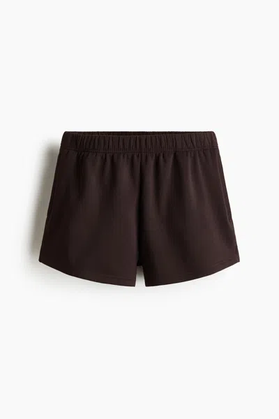 H&m Sweatshorts In Brown