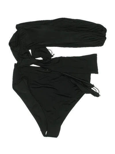 Pre-owned H&m Swimsuit Bottoms In Black