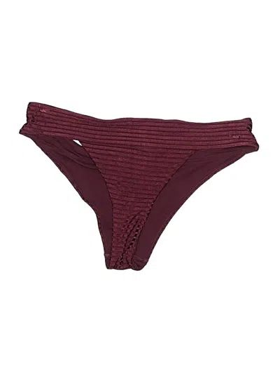 Pre-owned H&m Swimsuit Bottoms In Burgundy