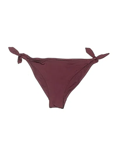 Pre-owned H&m Swimsuit Bottoms In Burgundy