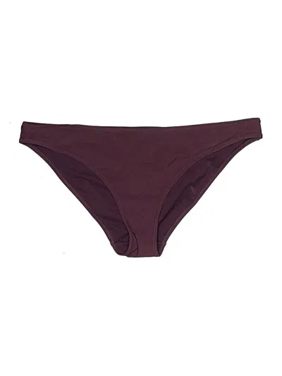 Pre-owned H&m Swimsuit Bottoms In Burgundy