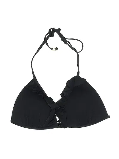 Pre-owned H&m Swimsuit Top Black Solid Pattern Swimwear