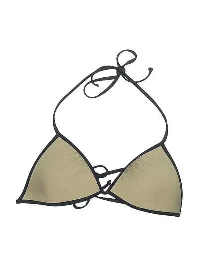 Pre-owned H&m Swimsuit Top Green Swimwear