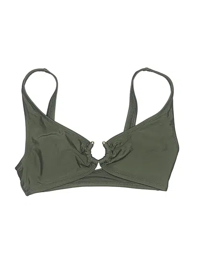 Pre-owned H&m Swimsuit Top Green Swimwear