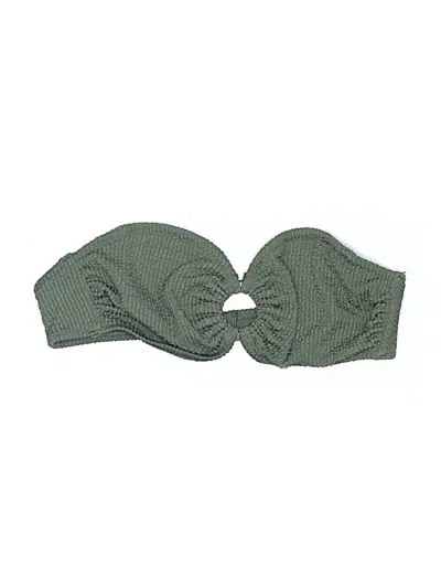 Pre-owned H&m Swimsuit Top Green Swimwear
