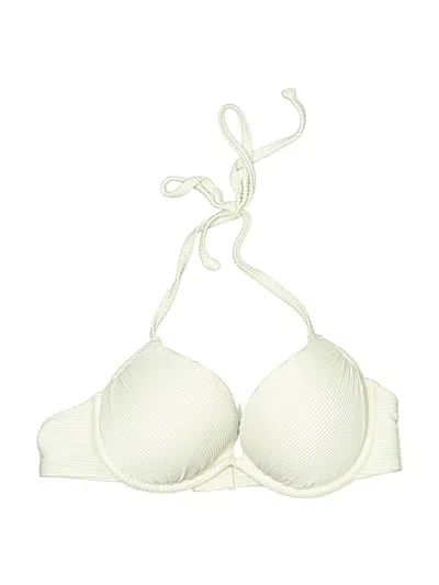 Pre-owned H&m Swimsuit Top Ivory Swimwear
