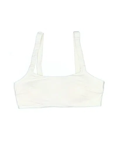 Pre-owned H&m Swimsuit Top Ivory Swimwear