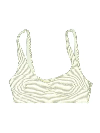 Pre-owned H&m Swimsuit Top Ivory Swimwear In White