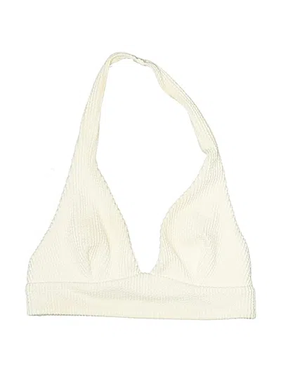 Pre-owned H&m Swimsuit Top Ivory Swimwear In White