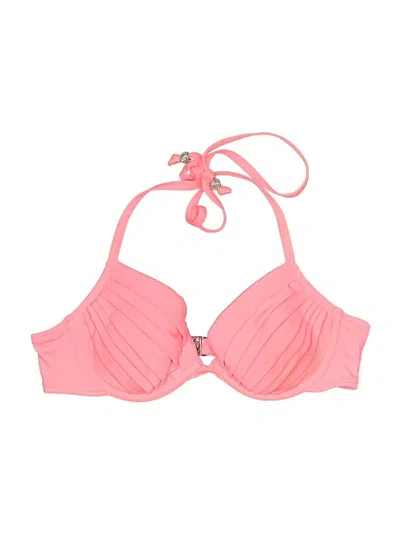 Pre-owned H&m Swimsuit Top Pink Swimwear