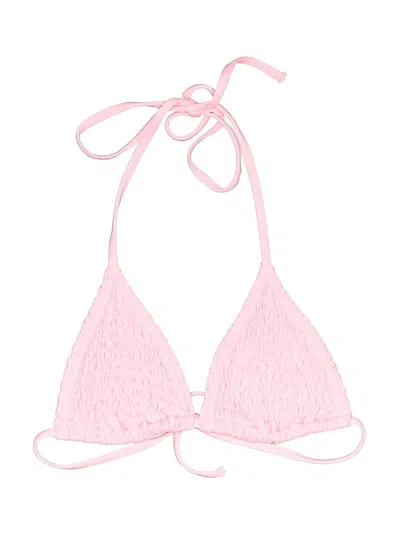 Pre-owned H&m Swimsuit Top Pink Swimwear